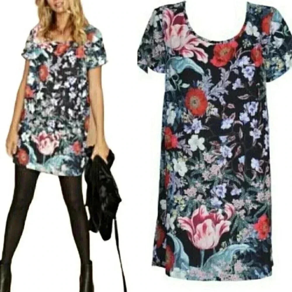 Minkpink Lightweight Short Sleeve Floral Summer Dress